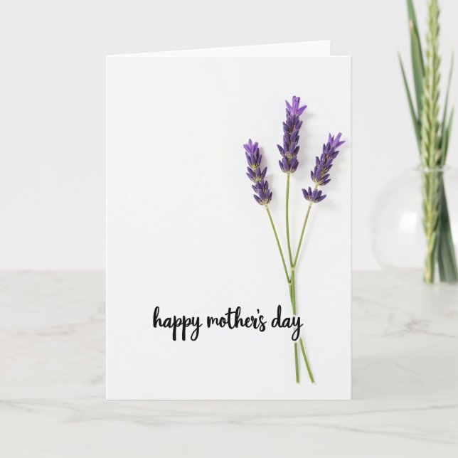 White Flower Pattern Card (Front)