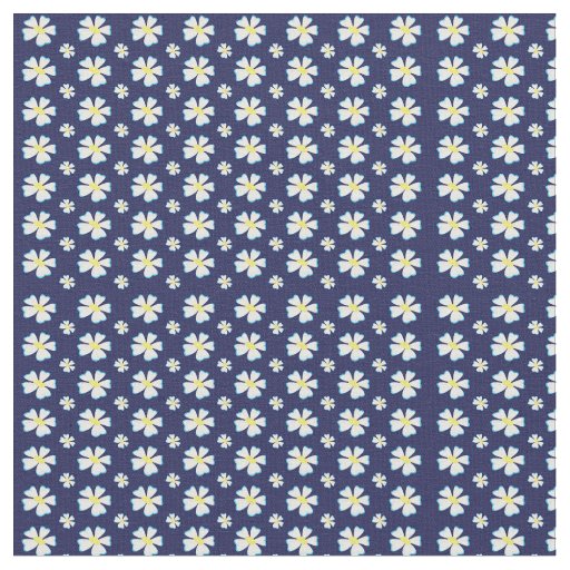 White Flower Pattern Thunder_Cove  Fabric