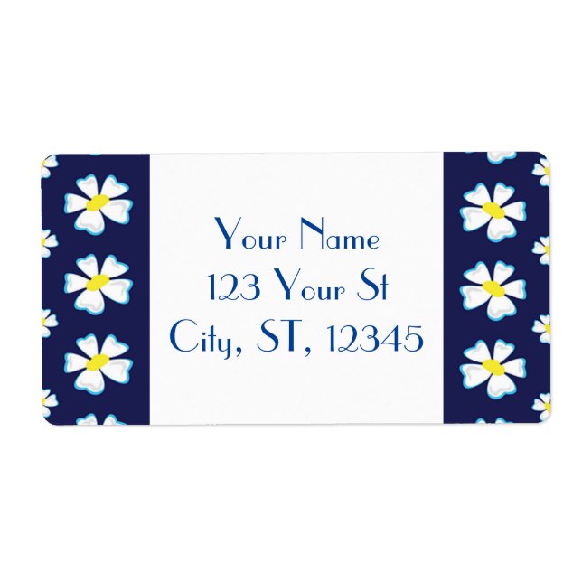 White Flower Pattern Thunder_Cove Label (Front)