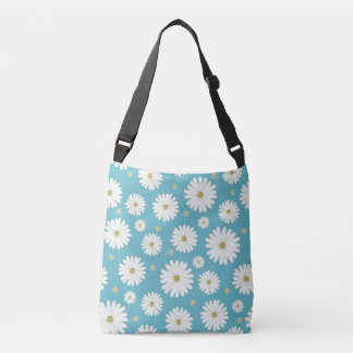 White Flower Petals Crossbody Bag