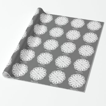 White Flower Ribbon By Kenneth Yoncich Wrapping Paper by KennethYoncich at Zazzle