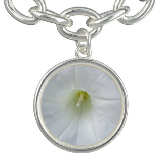 White Flower Siver Bracelet