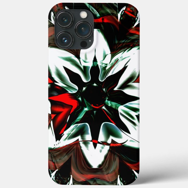 White flower surrounded by dark tones and glossy   Case-Mate iPhone case (Back)