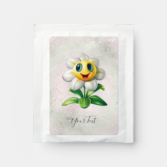 White Flower Tea Bag Drink Mix (Front)