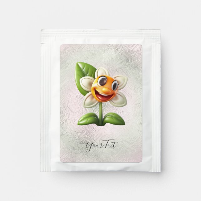 White Flower Tea Bag Drink Mix (Front)