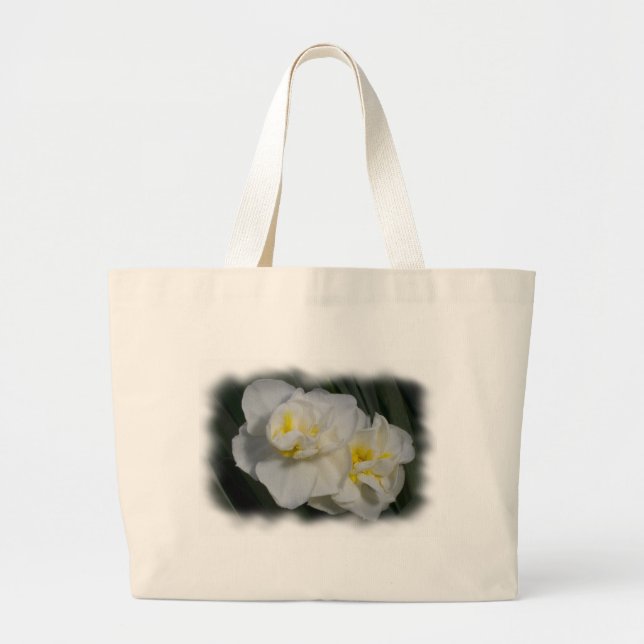 White Flower Tote Bag (Front)