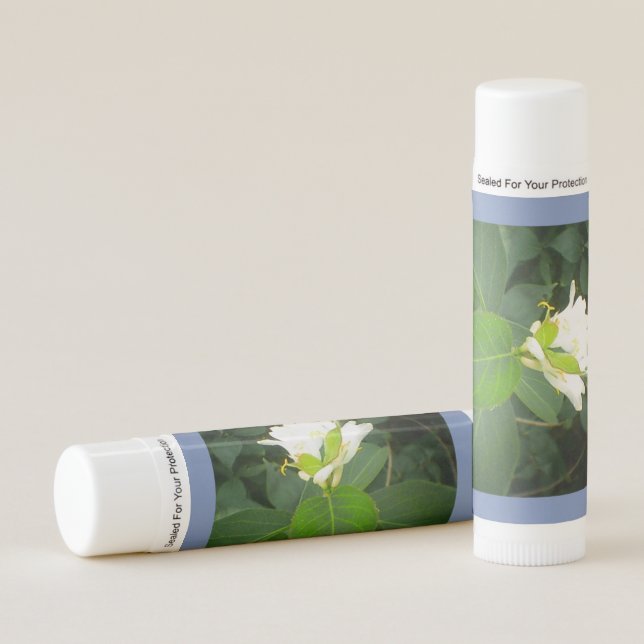 White Flowering Lip Balm (Front)