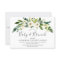 White Flowers Blooming Baby & Brunch Invitation