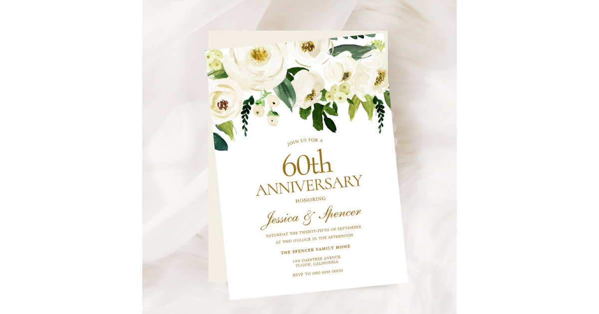 We Still Do Diamond 60th Wedding Anniversary Invitations