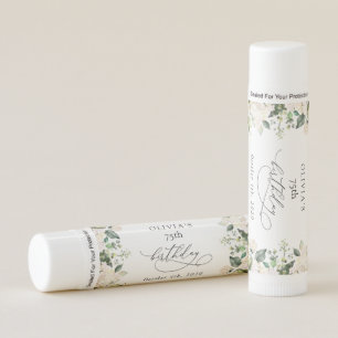 White Flowers, Cream Flowers, Boho, Birthday Lip Balm