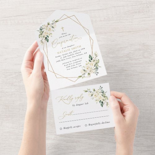 White Flowers, Cream Flowers, Boho, Confirmation