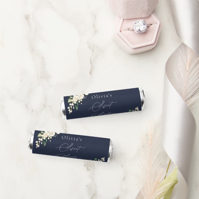 White Flowers, Cream Flowers, Boho, Sweet 16 Breath Savers® Mints (Wedding)