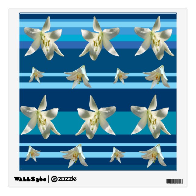 White flowers dream  Wall Decals (Front)