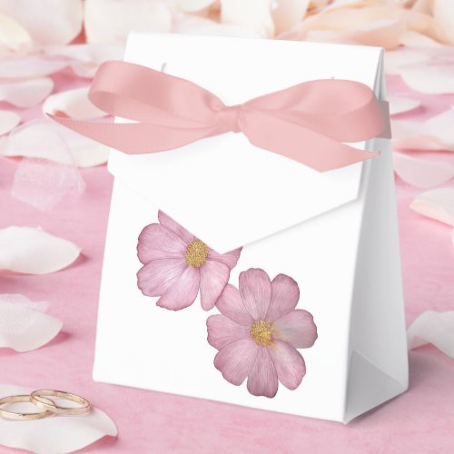 White Flowers Favor Boxes