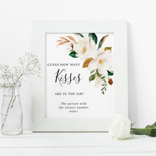 White Flowers How Many Kisses Sign (Creator Uploaded)