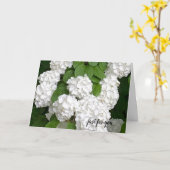 White Flowers Just For You Card (Yellow Flower)