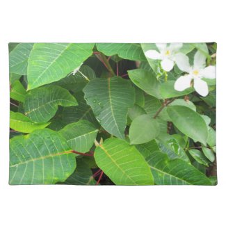 White Flowers Placemat