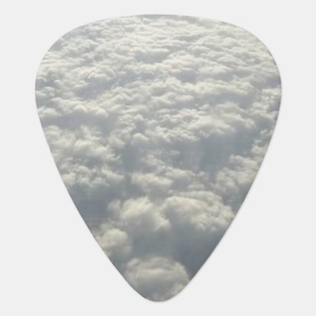 White Fluffy Clouds Guitar Pick