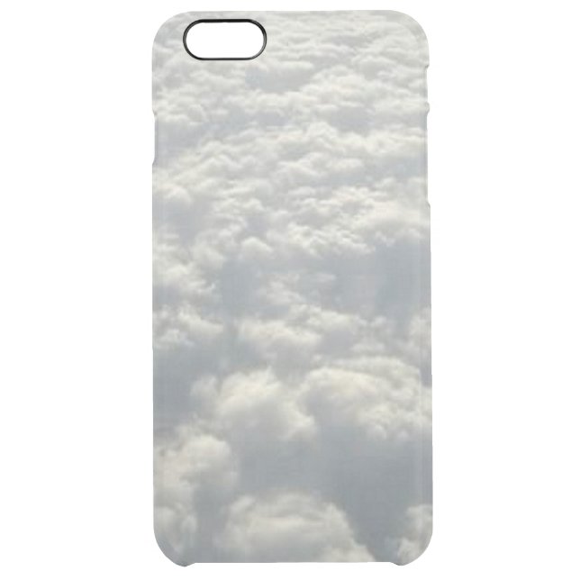 WHITE FLUFFY CLOUDS UNCOMMON iPhone CASE (Back)