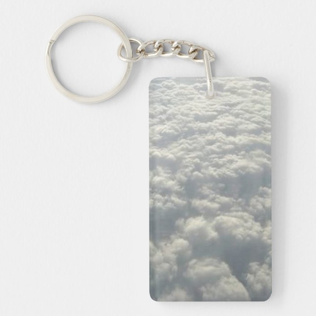 WHITE FLUFFY KEYCHAIN (Front)
