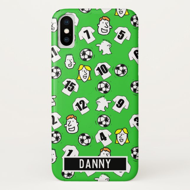 White Football Shirts Design. Case-Mate iPhone Case (Back)