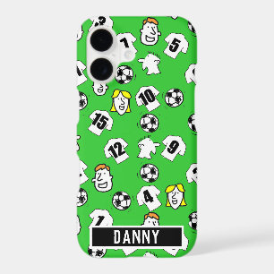 White Football Shirts Design. iPhone 17 Case
