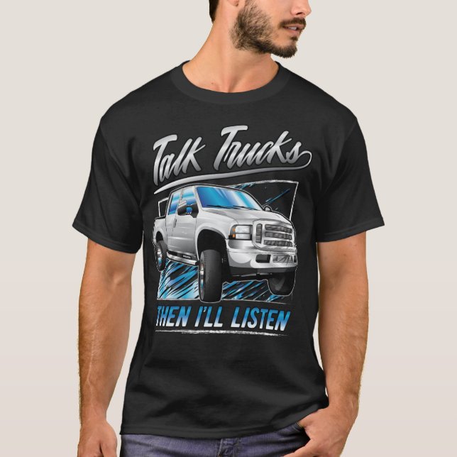 White Ford Truck cute workout shirt lgbt  (Front)