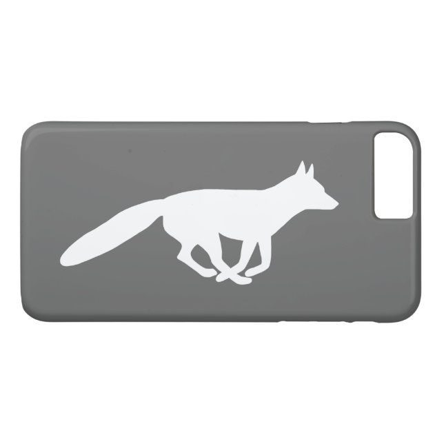 White Fox Silhouette Case-Mate iPhone Case (Back (Horizontal))