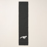 White Fox Silhouette Scarf<br><div class="desc">Running White Fox Silhouette</div>
