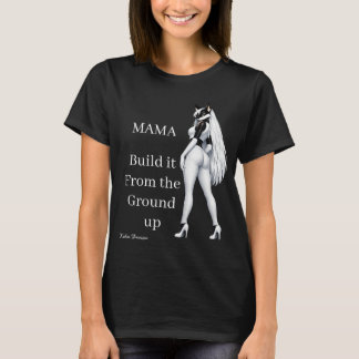 White Fox with black T-shirt