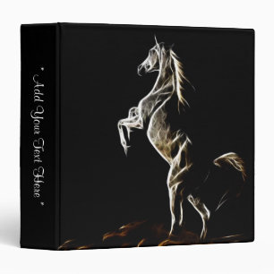 White Fractal Horse Binder