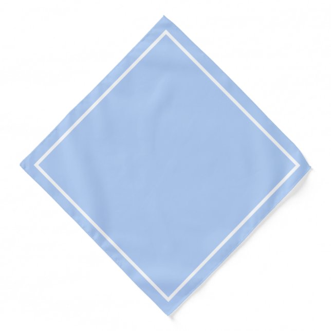 White Frame on Light Blue Bandana (Front)