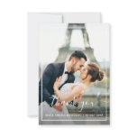 white frame wedding photo thank you card white frame wedding photo thank you card