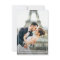 white frame wedding photo thank you card