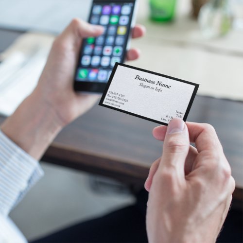 Groupon White Framed Business Card