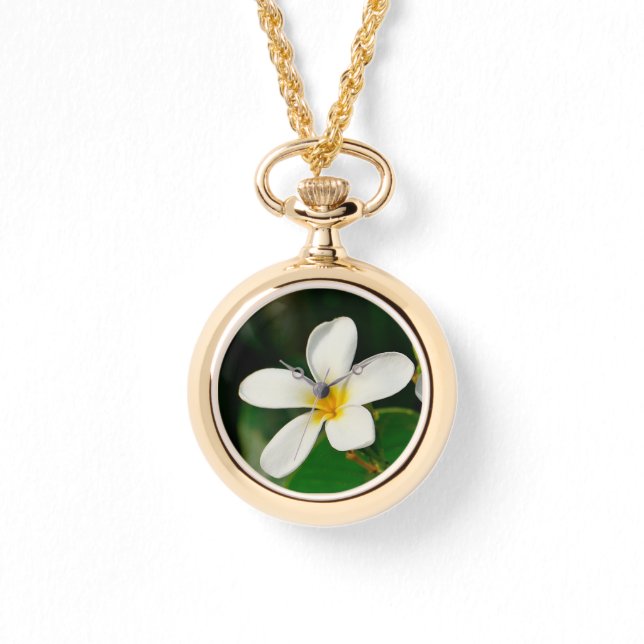White Frangipani Watch (Front)