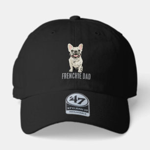 White French Bulldog, Frenchie Dad 47 Brand Hat