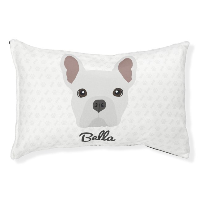 White French Bulldog Pet Bed (Front)