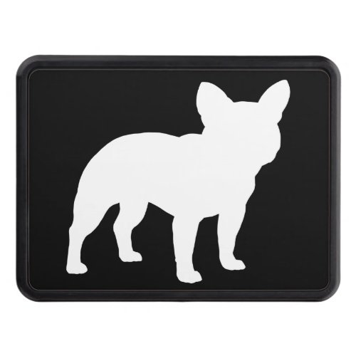 White French Bulldog Silhouette Frenchie Dog Hitch Cover