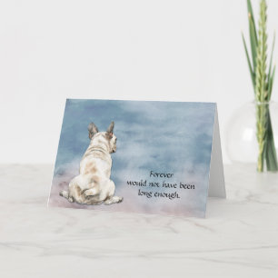 White French Bulldog Sympathy Card