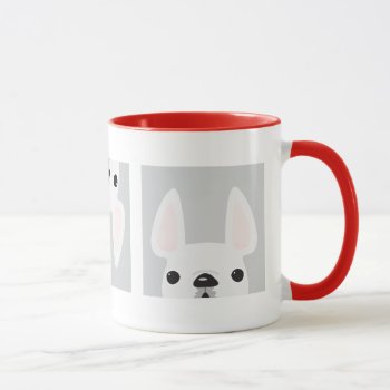 White Frenchies In Boxes Mug by FrenchBulldogLove at Zazzle