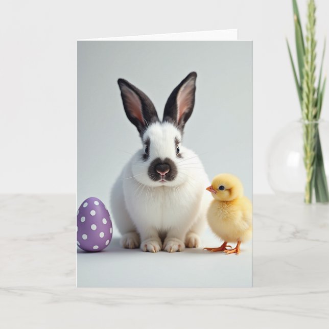 White Friend And Egg Card (Front)