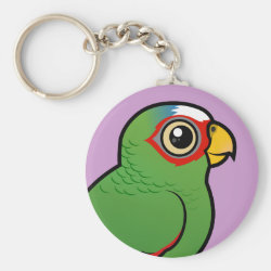 Birdorable White-fronted Parrot Basic Button Keychain
