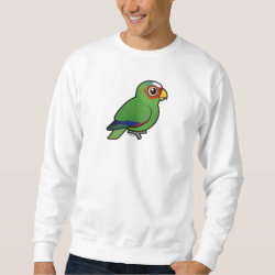 Birdorable White-fronted Parrot Men's Basic Sweatshirt