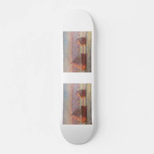 White Frost Sunrise (1889) Skateboard Deck (Front)