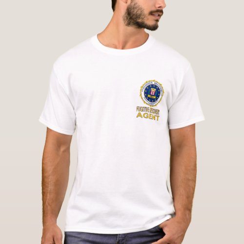 White FUGITIVE RECOVERY AGENT T shirt