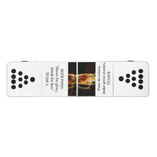 White  Fun quotes Custom Beer Pong Table