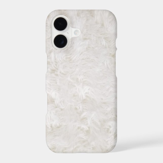 white fur Case-Mate iPhone case (Back)
