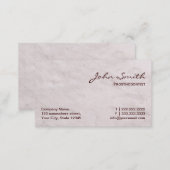 White Fur Prosthodontics Business Card (Front/Back)
