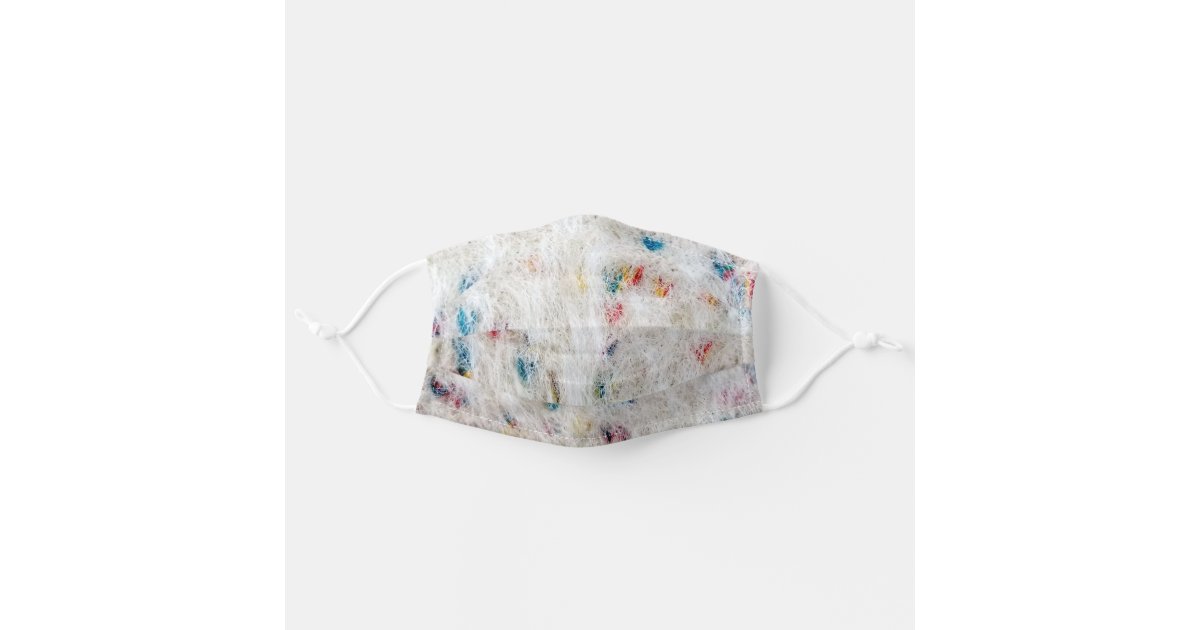 White Rainbow Macro Print Disposable Face Mask - Pack of 20